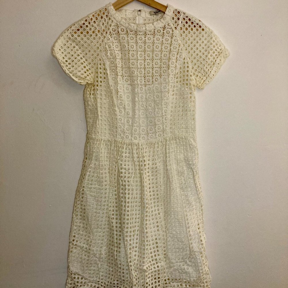 Madewell Eyelet Hideaway Dress White